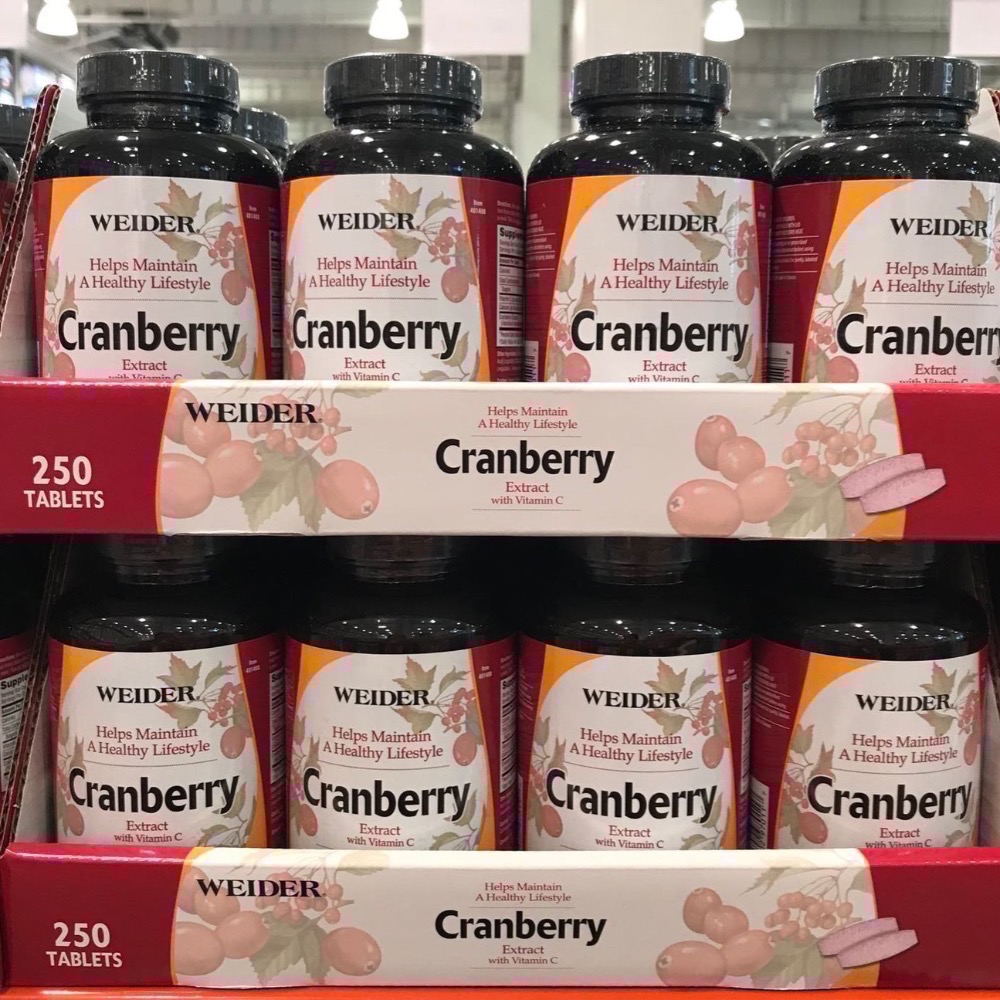 Costco好市多 WEIDER 蔓越莓錠 250錠  cranberry tablet-細節圖4