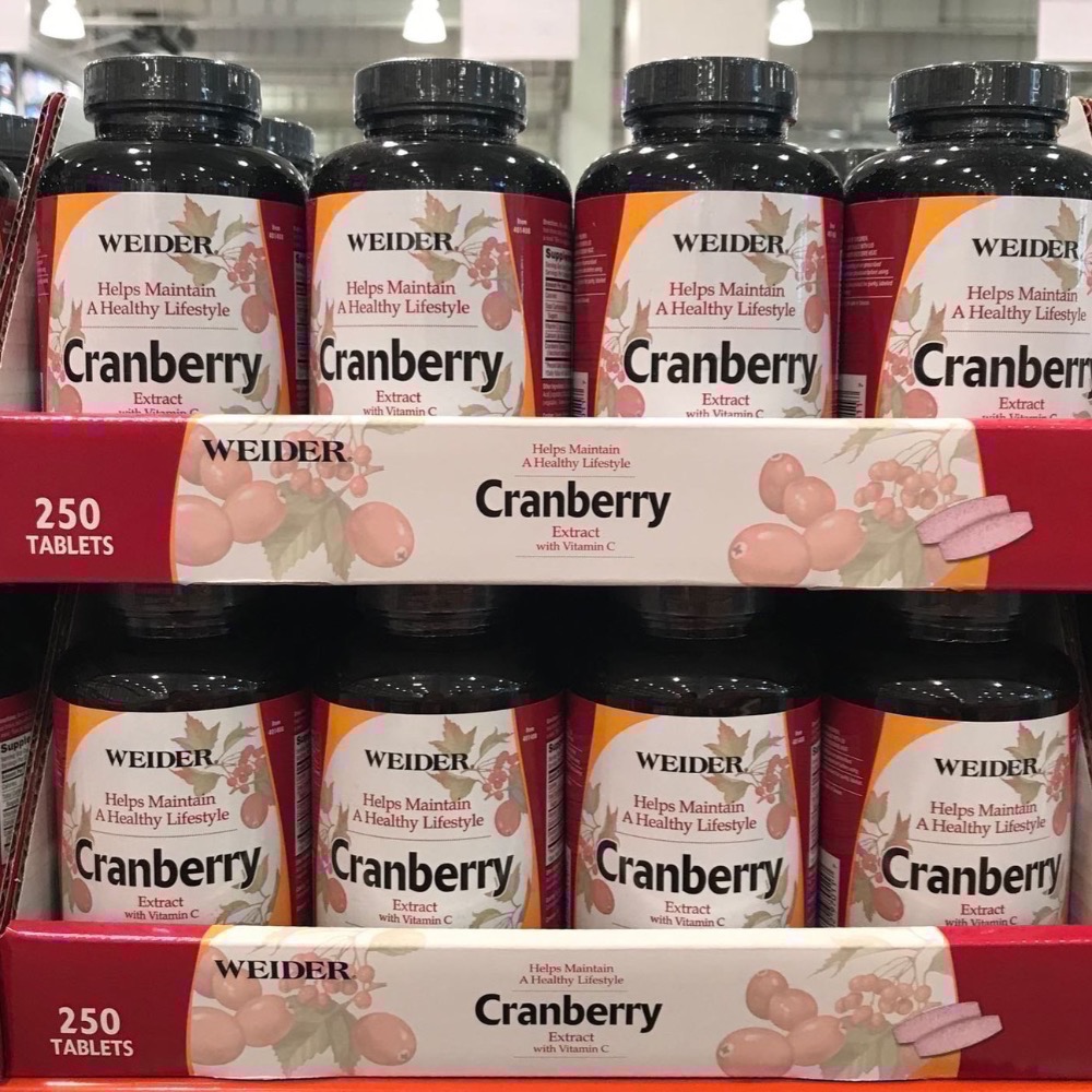 Costco好市多 WEIDER 蔓越莓錠 250錠  cranberry tablet-細節圖4