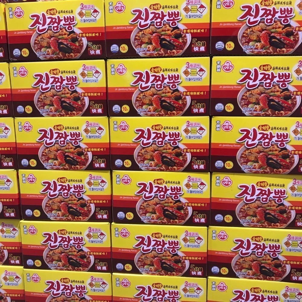 Costco好巿多 不倒翁金螃蟹海鮮風味拉麵 130g x10包-細節圖4