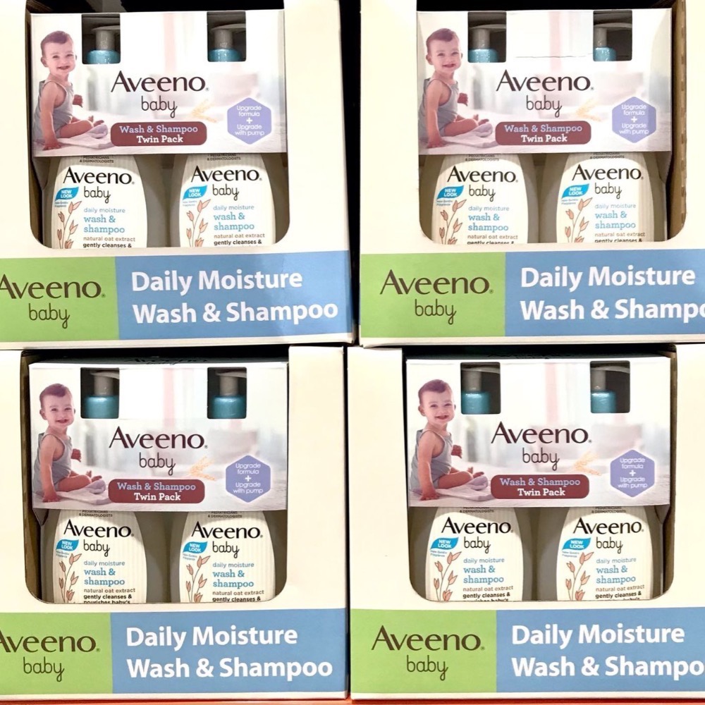Costco好市多 Aveeno艾惟諾👶🏼Baby嬰兒天然燕麥沐浴洗髮露 532ml x2入  不流淚 金銀花 小蒼蘭-細節圖3
