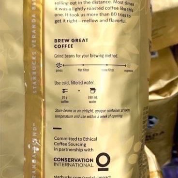 Costco好市多☕️Starbucks星巴克 黃金烘焙綜合咖啡豆 1.13kg  veranda-細節圖3