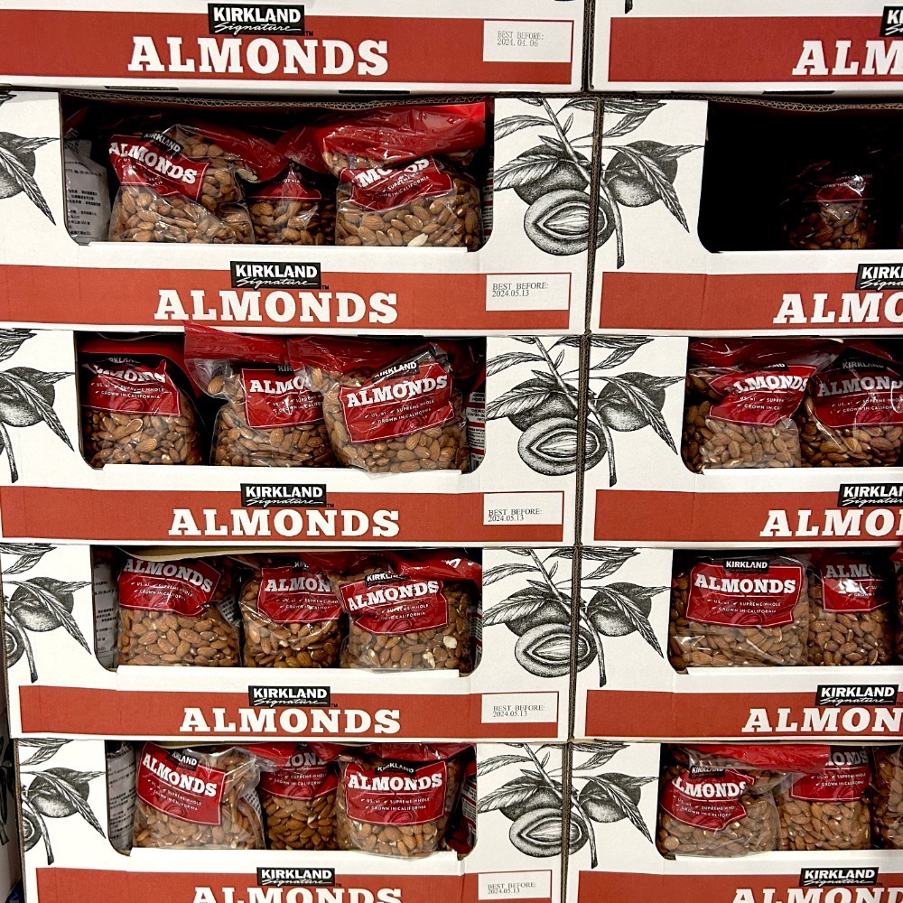 Costco好市多 Kirkland Signature 科克蘭 生杏仁 1.36公斤  whole almonds-細節圖5