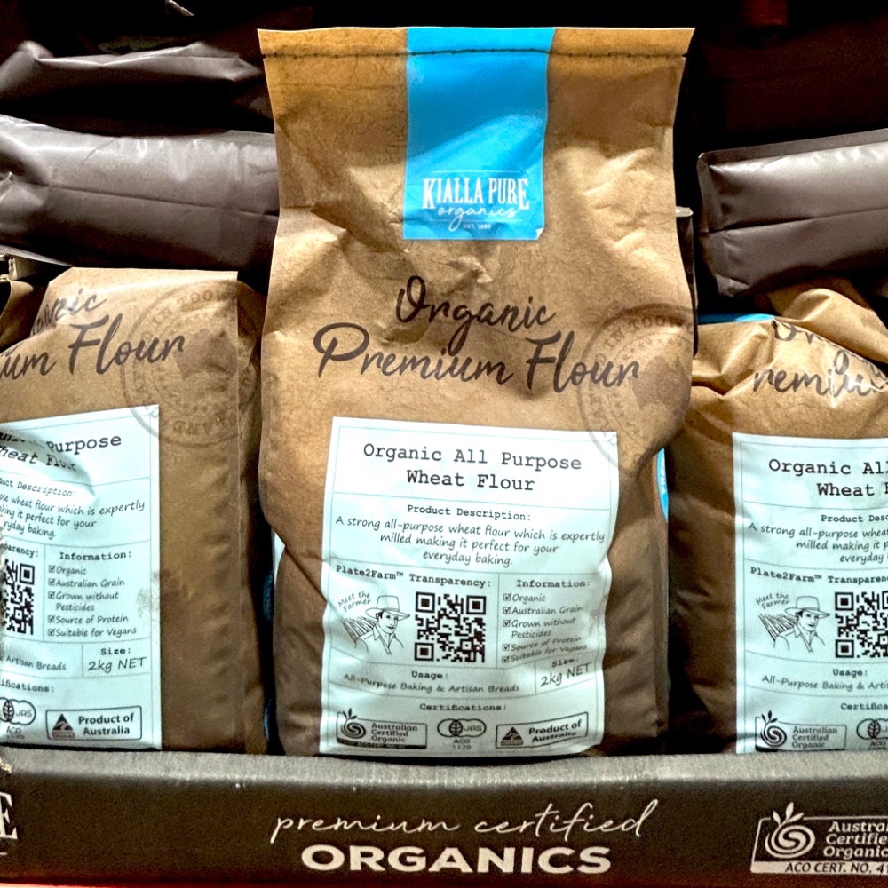 Costco好市多 Kialla 有機中筋麵粉 2公斤  organic all purpose wheat flour-細節圖5
