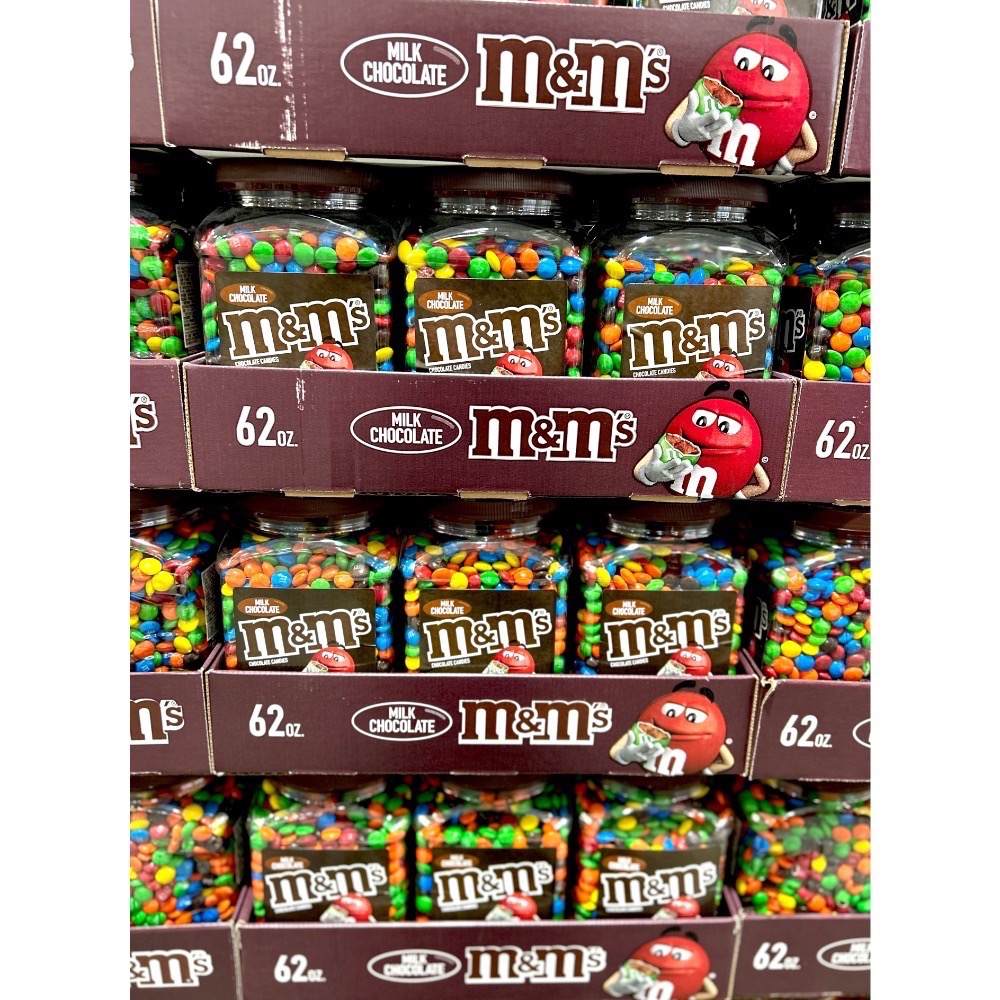 Costco好市多 M&M＇s 牛奶糖衣巧克力罐裝 1757.7公克 M&M＇s Milk chocolate-細節圖3