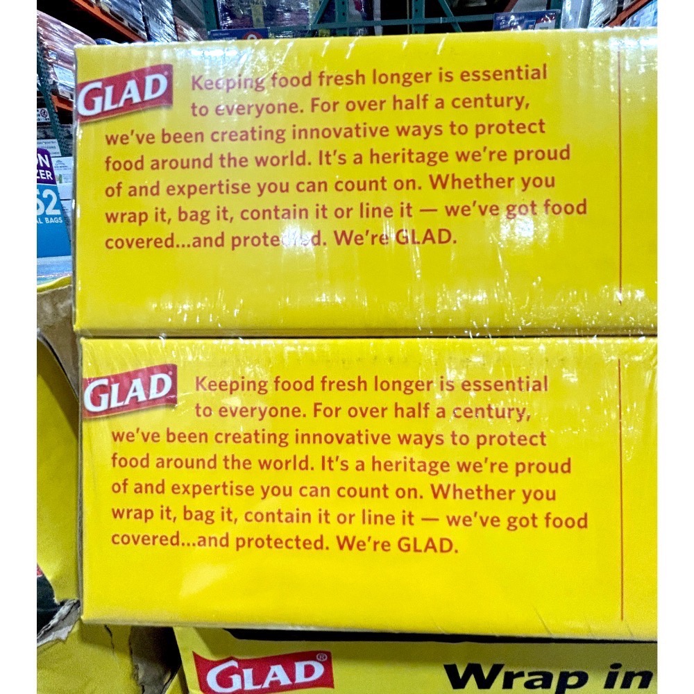 Costco好市多 GLAD PE 保鮮膜 300公尺 X33公分 X2入 Glad press’n seal wrap-細節圖3
