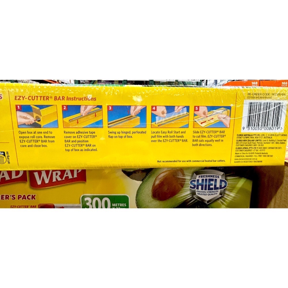 Costco好市多 GLAD PE 保鮮膜 300公尺 X33公分 X2入 Glad press’n seal wrap-細節圖6