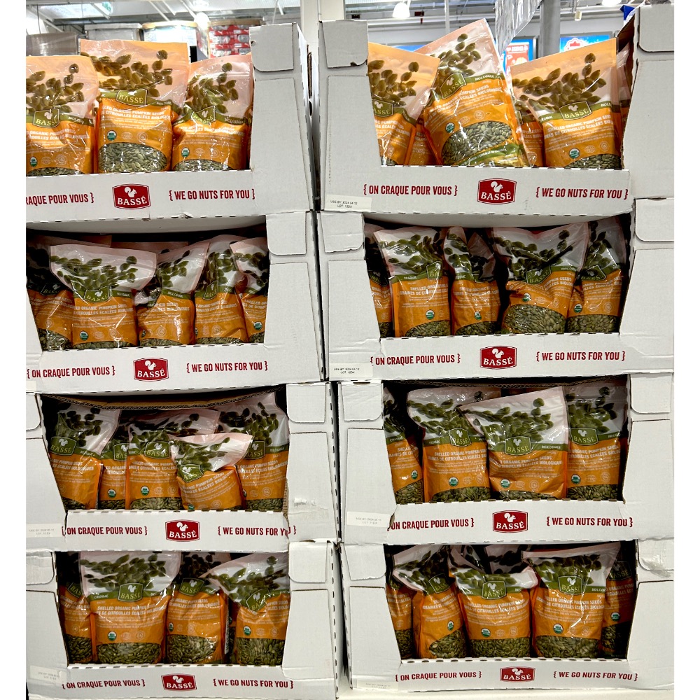 Costco好市多 Basse 有機南瓜籽仁 835公克 Organic Pumpkin Seeds 從心大賣場 💙🤍 ️Costco