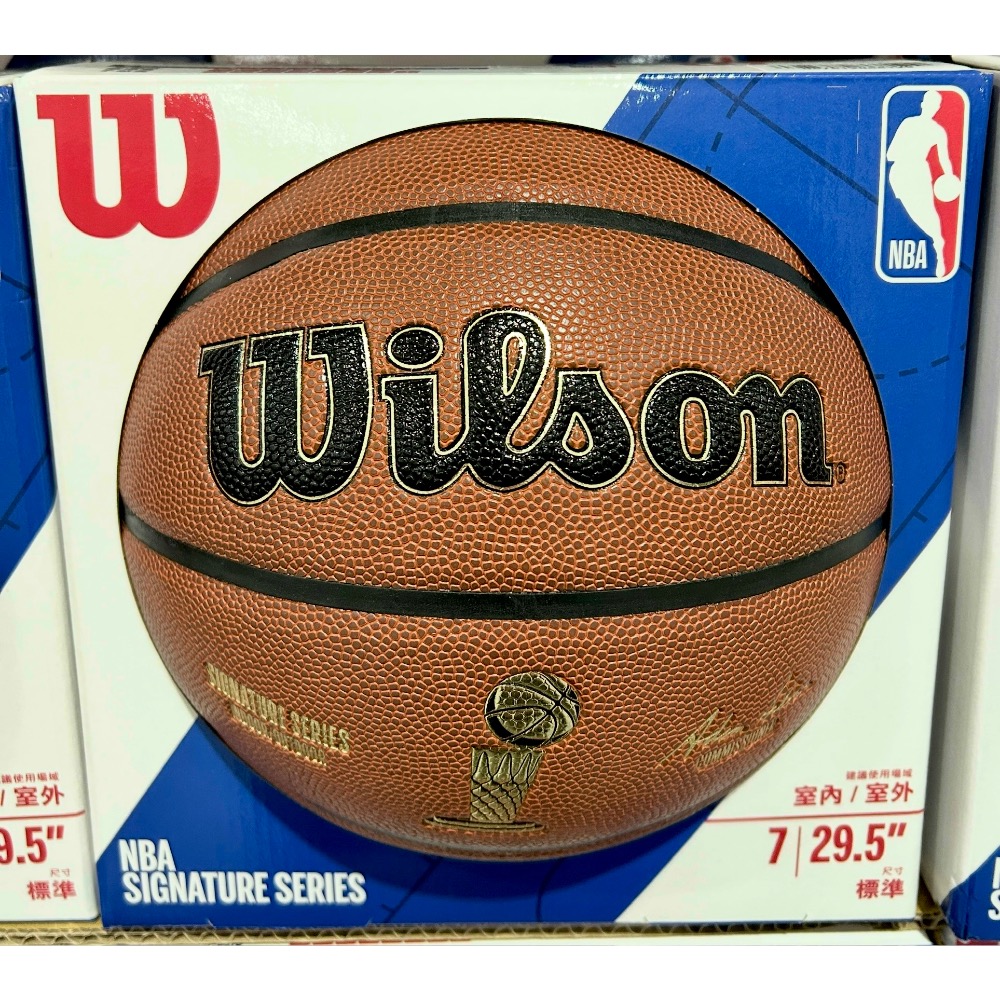 Costco好市多🏀Wilson威爾森紀念金獎盃7號籃球 NBA SIGNATURE SZ7系列 basketball-細節圖2