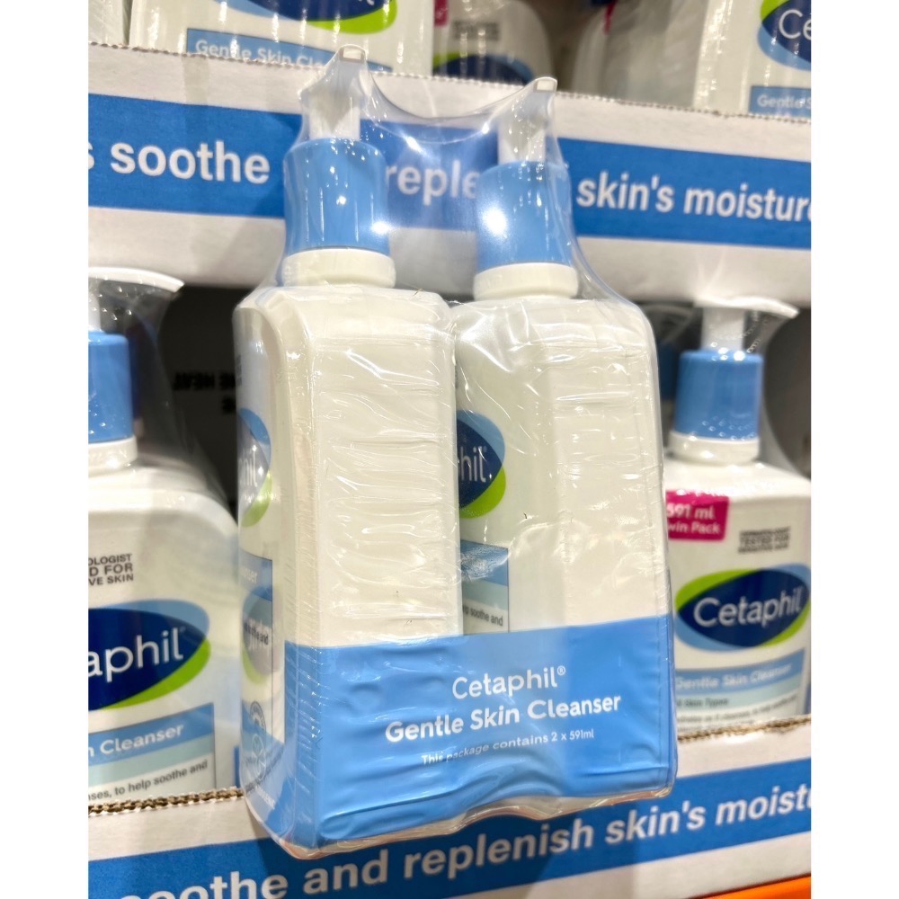 Costco好市多 Cetaphil 舒特膚 溫和臉部清潔乳（身體適用）591ml x2入 facial cleanse-細節圖4