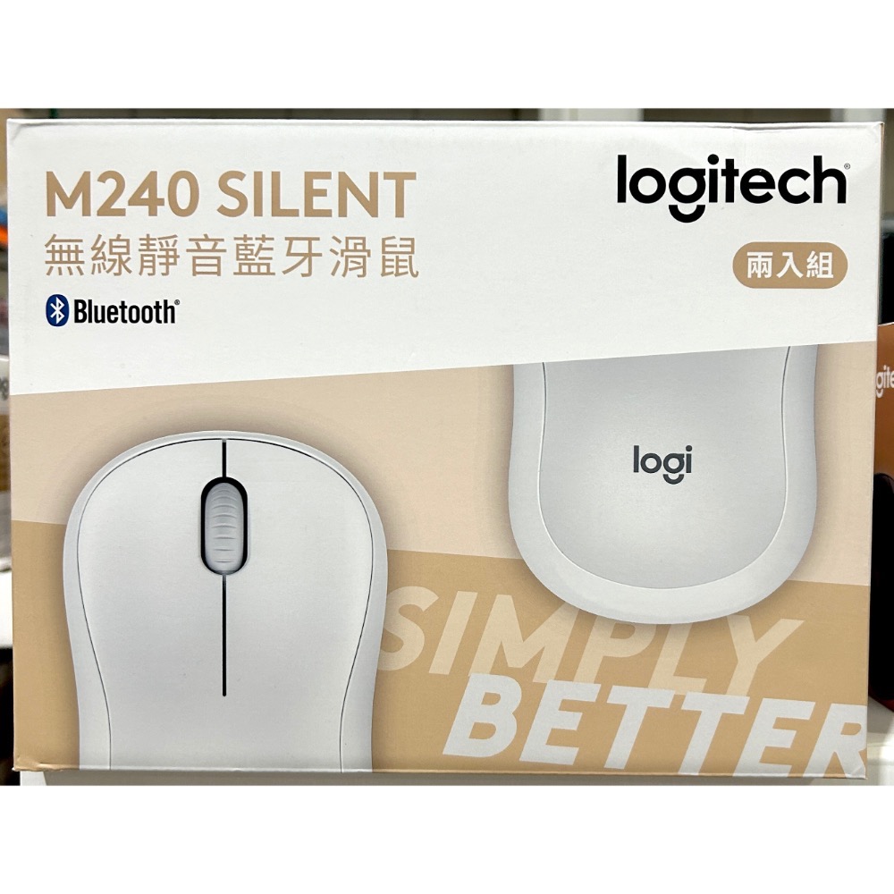 Costco好市多 Logitech 羅技 M240 靜音藍芽滑鼠 2入 無線滑鼠 Wireless Mouse-細節圖3