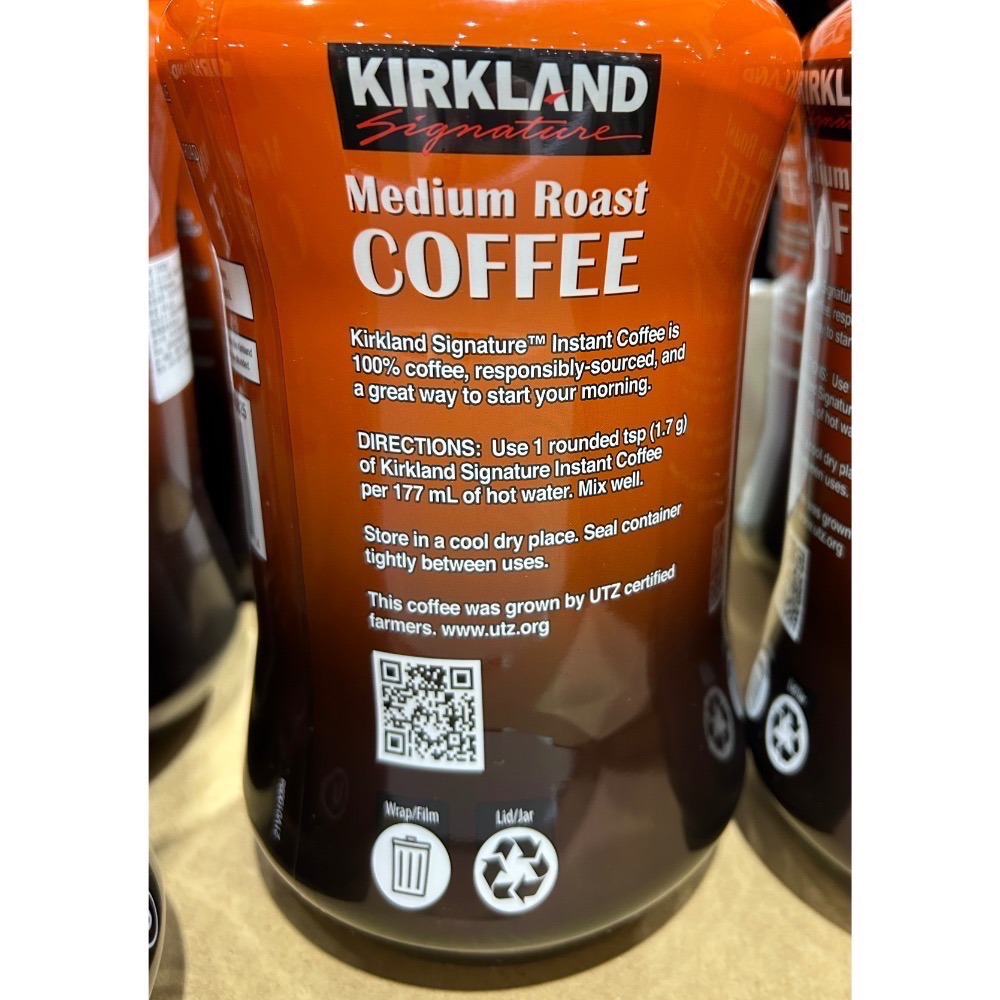 Costco好市多 Kirkland Signature 科克蘭 即溶咖啡粉 454公克  instant coffee-細節圖3