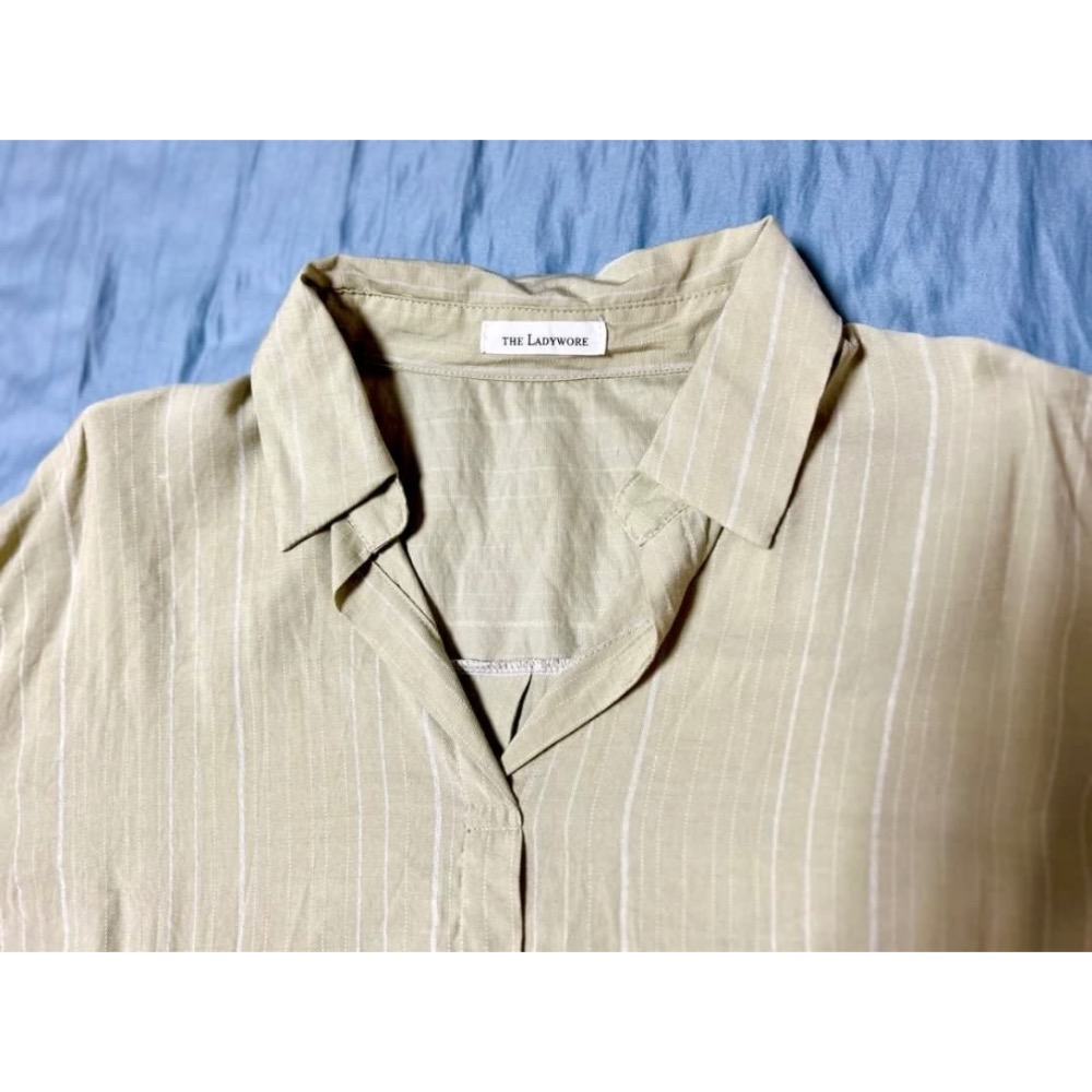 THE LADYWORE 5分袖上衣 襯衫 氣質上衣 上班穿 通勤 #24春古著-細節圖2