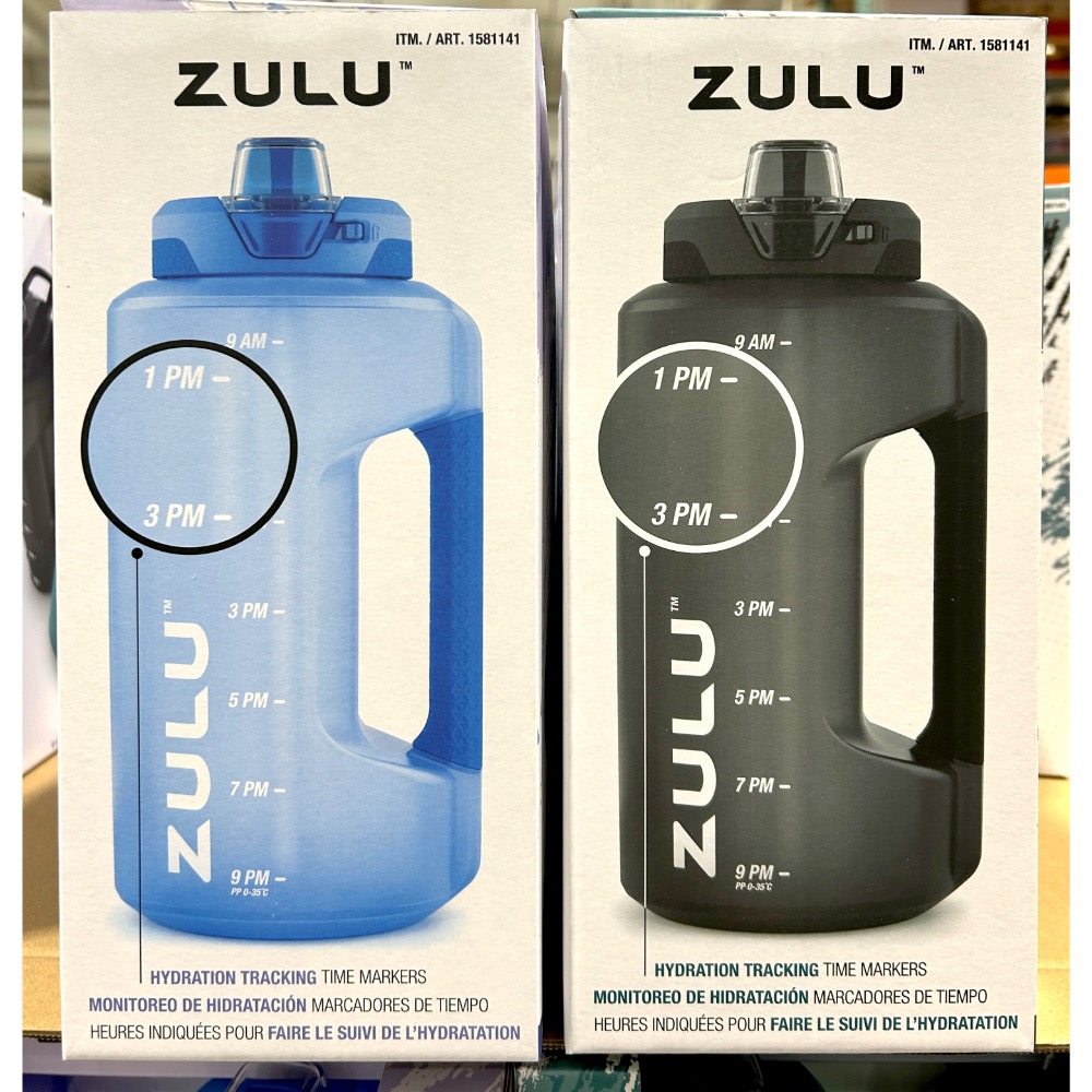 Costco好市多 Zulu 大容量水壺 1864毫升 X 2件組 Half Gallon Water Bottle-細節圖7