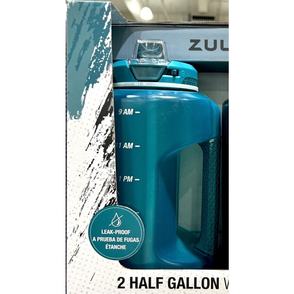 Costco好市多 Zulu 大容量水壺 1864毫升 X 2件組 Half Gallon Water Bottle-規格圖8