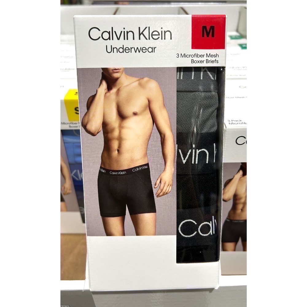 Costco好市多 Calvin Klein 男彈性內褲 3入組 CK 凱文克萊 Boxer underwear-規格圖4