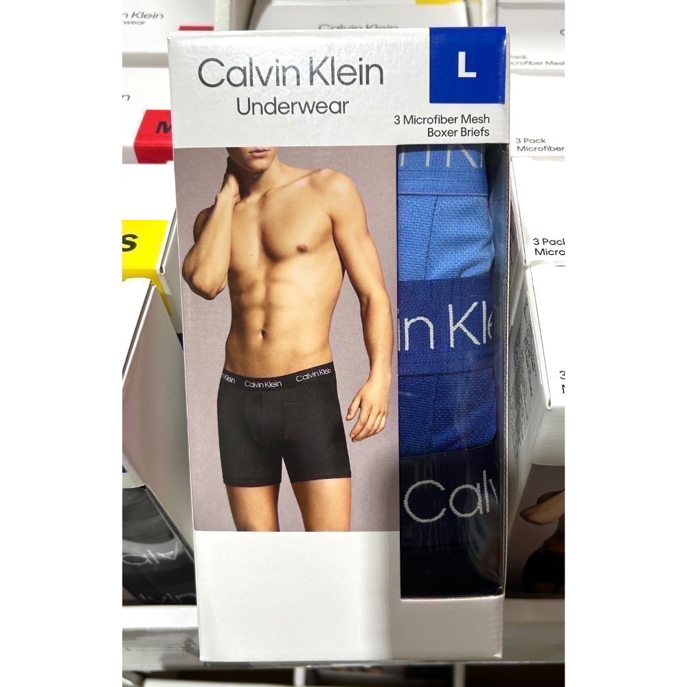 Costco好市多 Calvin Klein 男彈性內褲 3入組 CK 凱文克萊 Boxer underwear-規格圖4