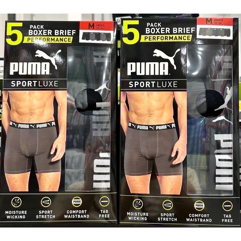 Costco好市多 PUMA 男內褲五入組 美國尺寸 S～XL 內褲 stretch boxer brief-細節圖4