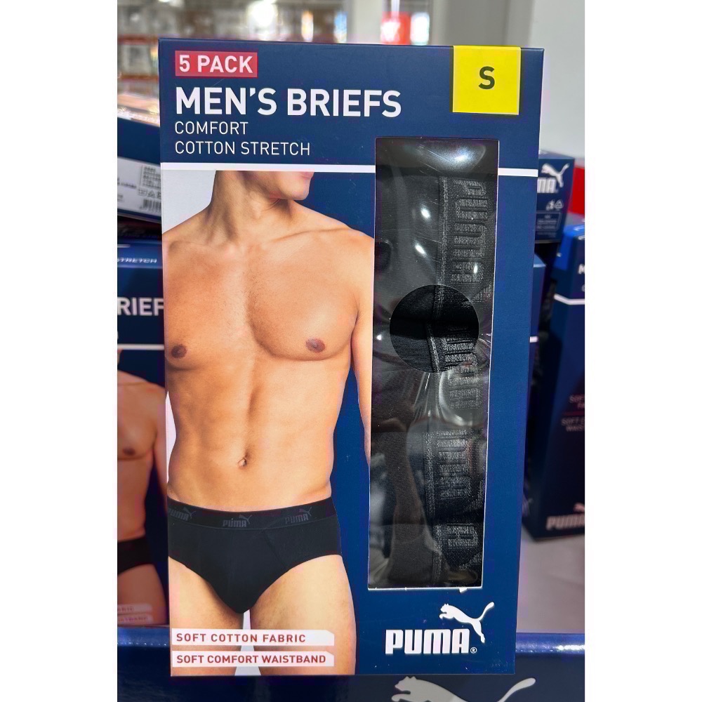 Costco好市多🩲Puma 男內褲5入組 美國尺寸（US) S~XL 三角褲 everyday brief-規格圖11