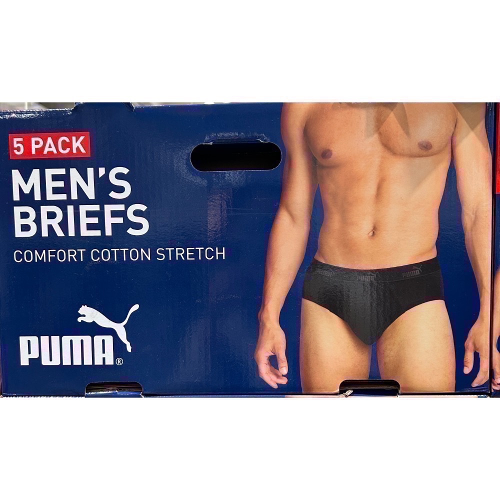 Costco好市多🩲Puma 男內褲5入組 美國尺寸（US) S~XL 三角褲 everyday brief-規格圖11