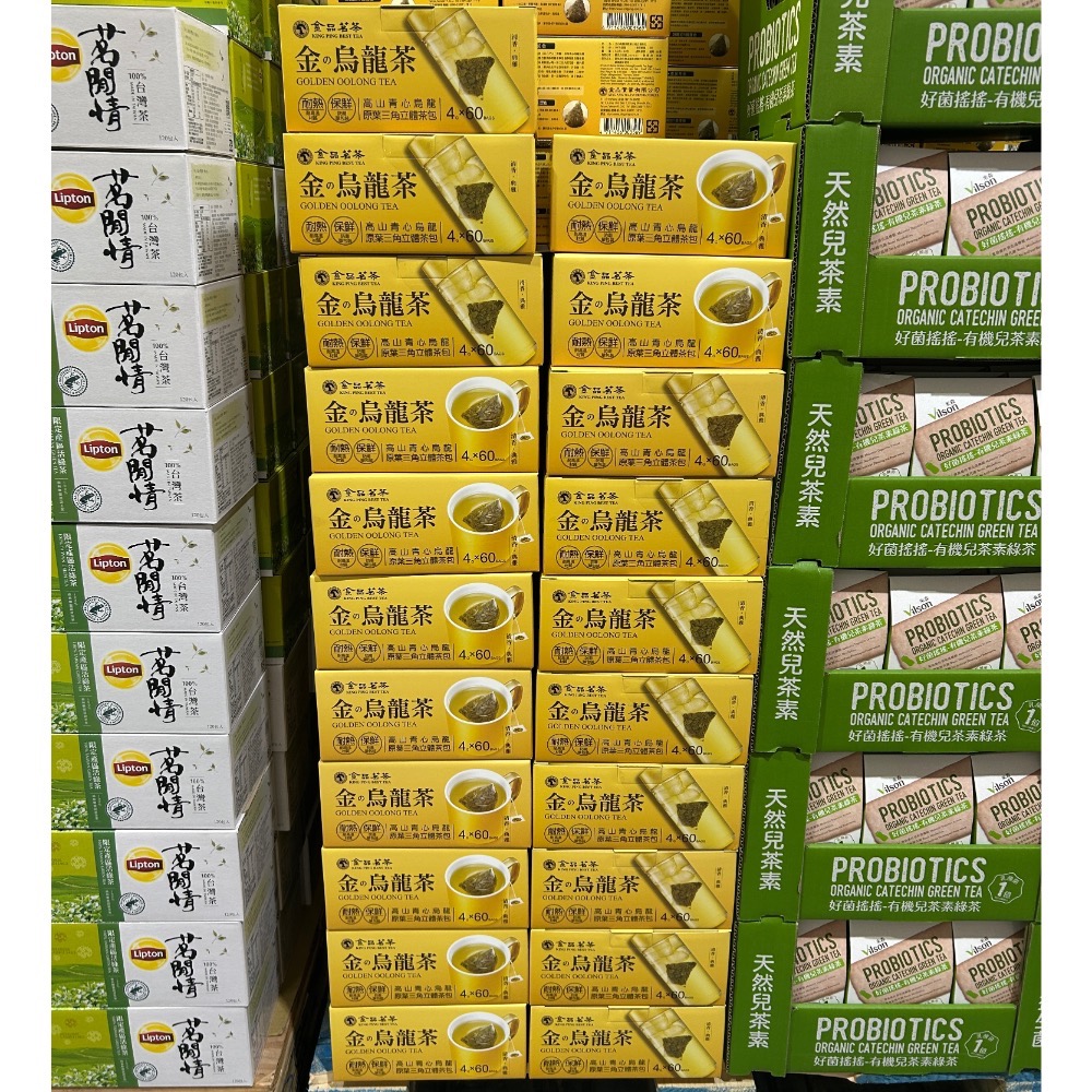 Costco好市多 金品茗茶 金烏龍立體茶包 4公克 X60包入 King Ping Golden Oolong Tea-細節圖5