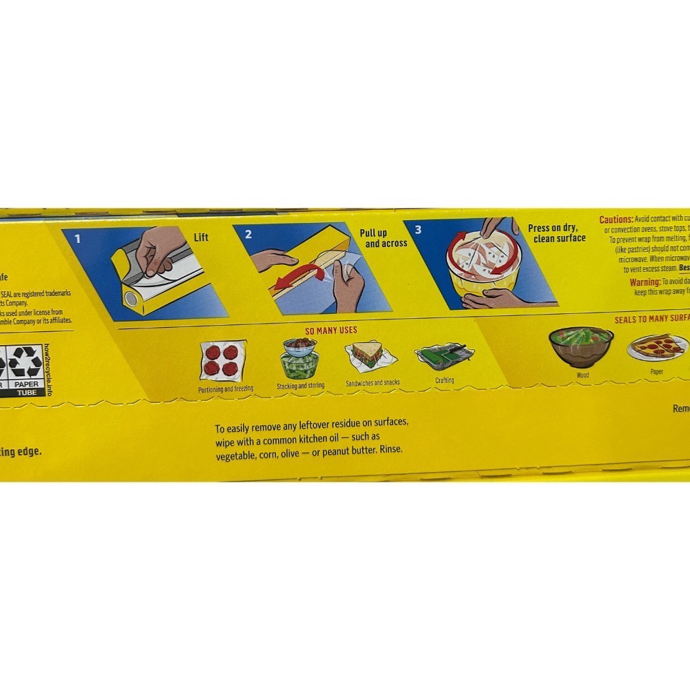 Costco好市多 超好用👍Glad Press’n Seal 強力保鮮膜 3入 （每捲43m x 30cm)-細節圖5