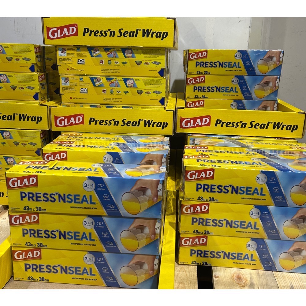 Costco好市多 超好用👍Glad Press’n Seal 強力保鮮膜 3入 （每捲43m x 30cm)-細節圖9