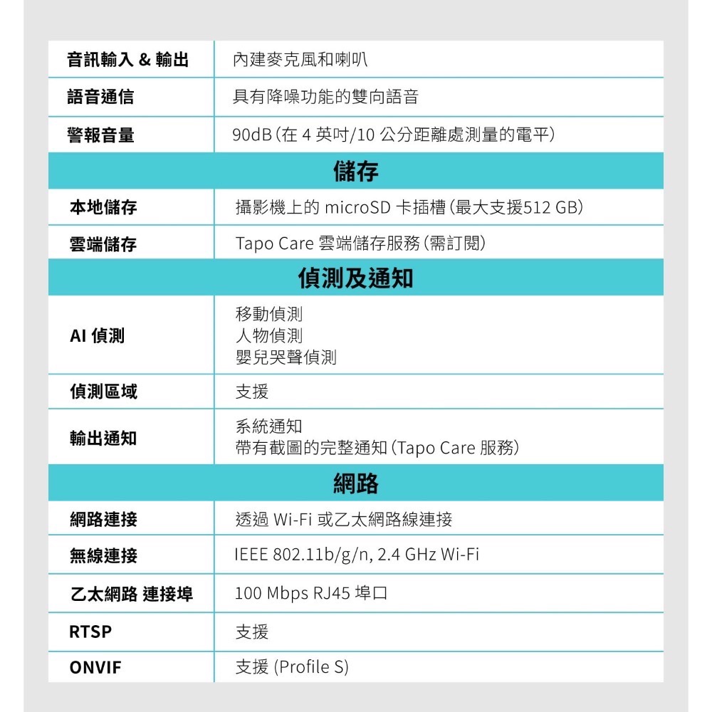 Costco好市多 TP-Link 旋轉式 WI-FI 攝影機 C212 Wi-Fi Camera 監視器-細節圖7
