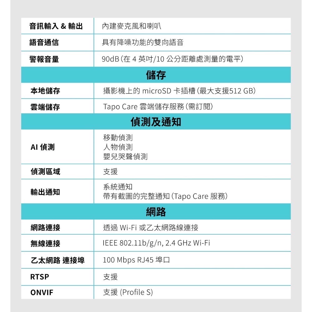 Costco好市多 TP-Link 旋轉式 WI-FI 攝影機 C212 Wi-Fi Camera 監視器-細節圖7