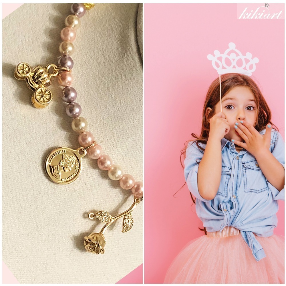 英倫風粉珍珠手鍊-細節圖2