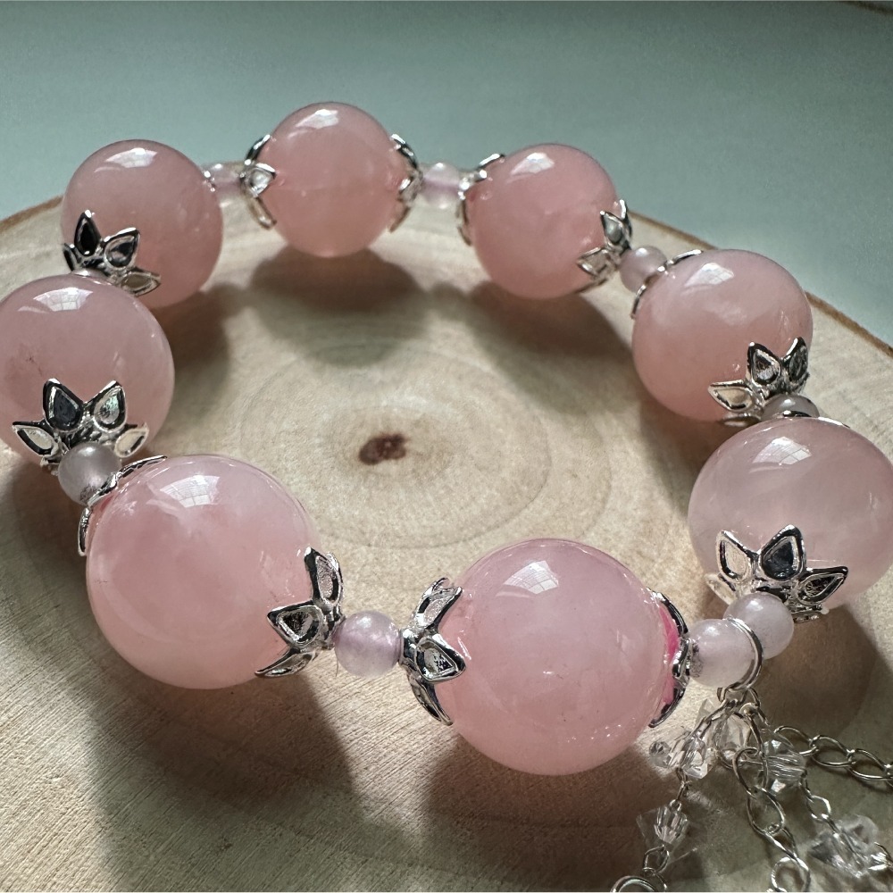 招貴人粉晶幸運手串-細節圖3