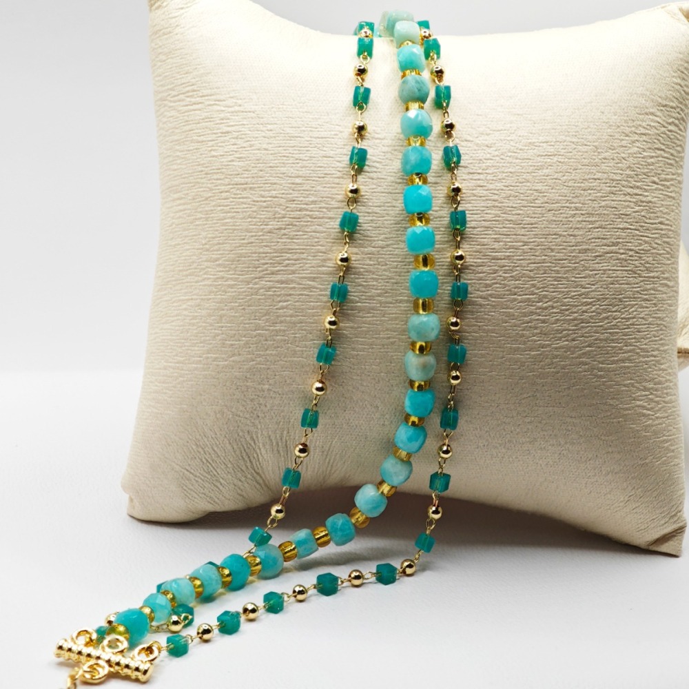 天然天河石星河水晶手鍊-細節圖2