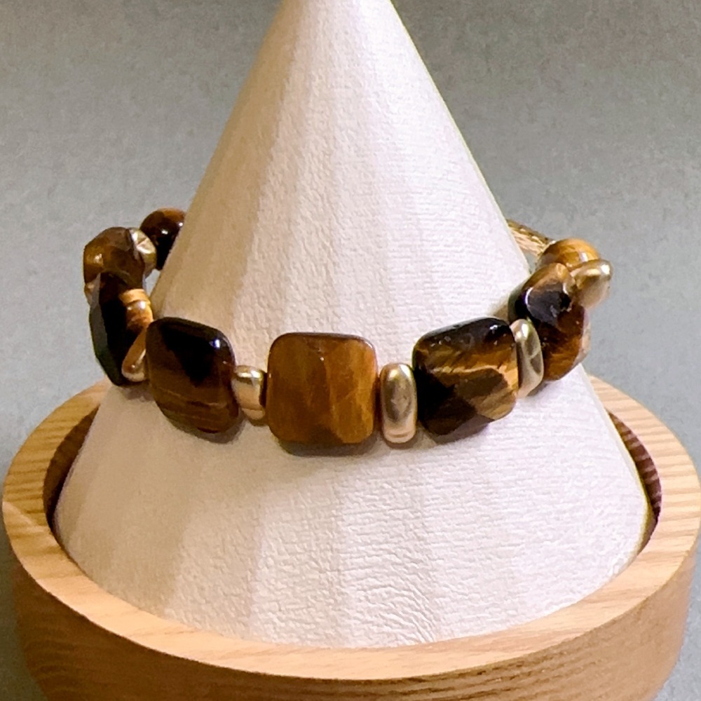 虎眼石方型事業開運手鍊-細節圖3