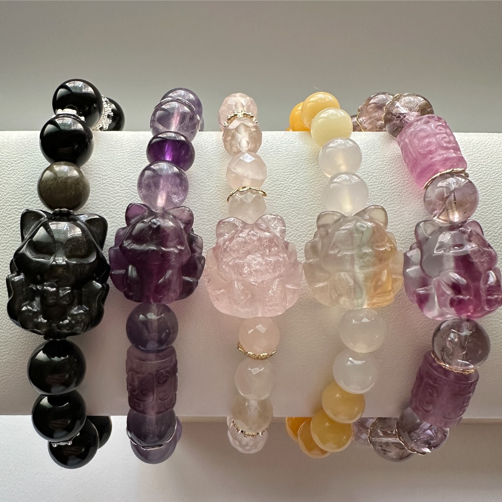 九尾狐貴人緣紫瑩石紫水晶手鍊-細節圖4