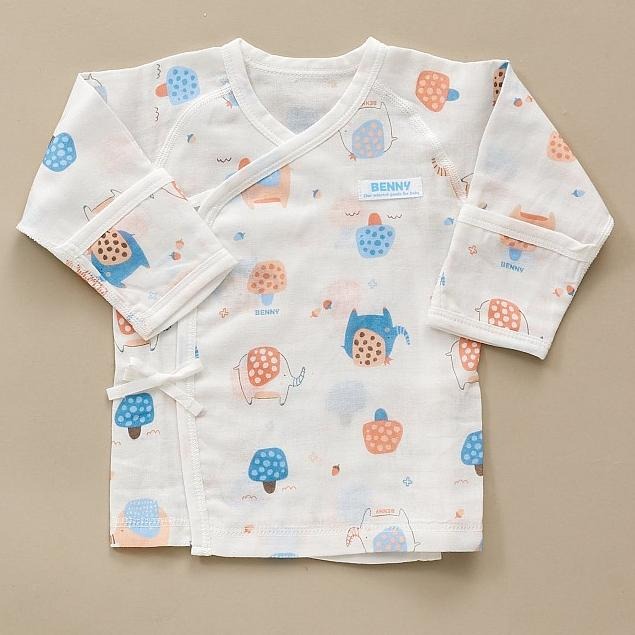 BENNY 紗布蝴蝶裝【蘑菇象】/紗布肚衣【蘑菇象】-細節圖2