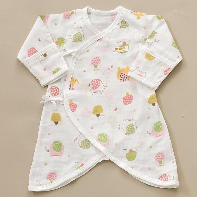 BENNY 紗布蝴蝶裝【蘑菇象】/紗布肚衣【蘑菇象】-細節圖4