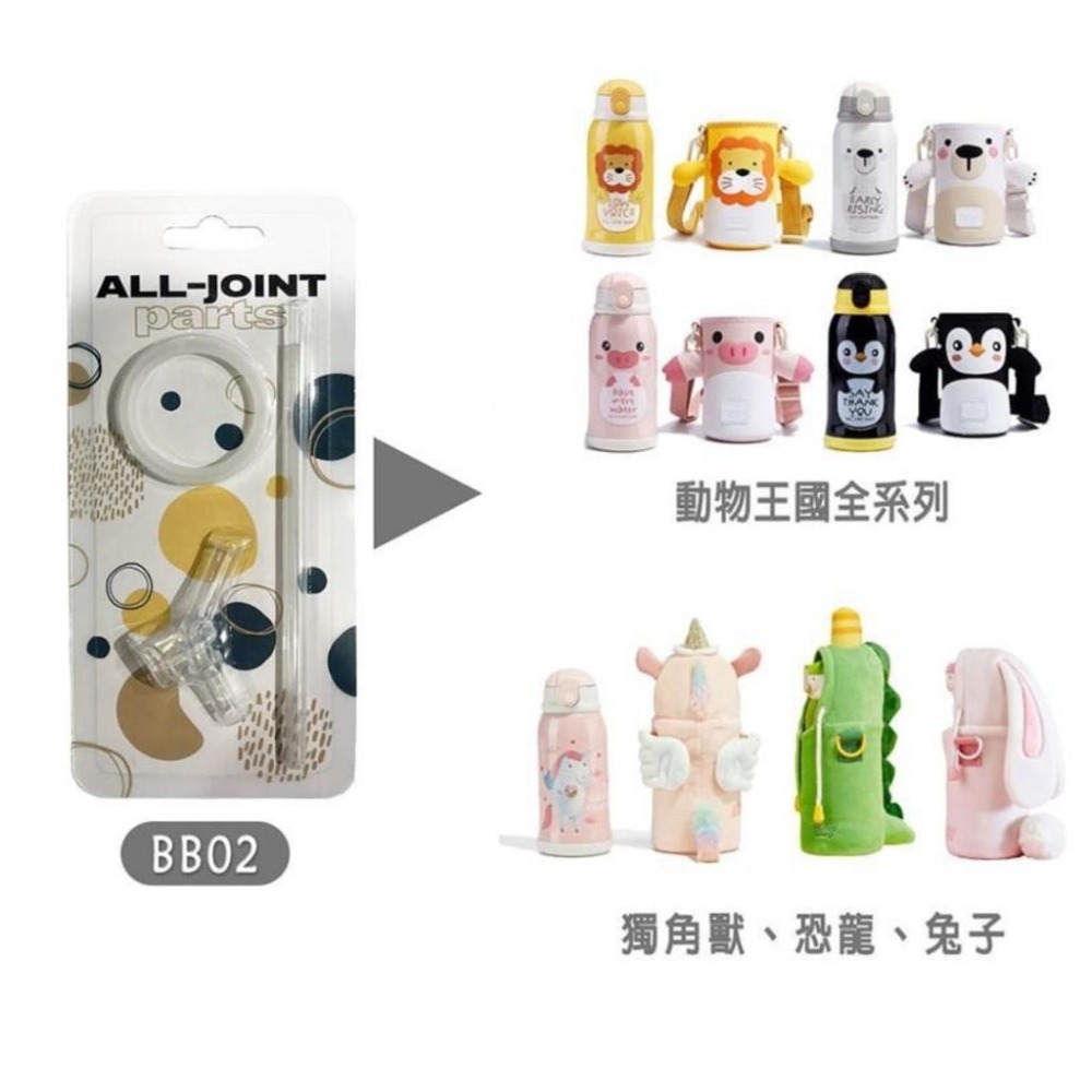 義大利 All joint 保溫瓶替換吸管組/1入 (潮潮熊 哆啦A夢 貼貼保溫瓶 彩虹小馬 多彩獨角獸)-細節圖5