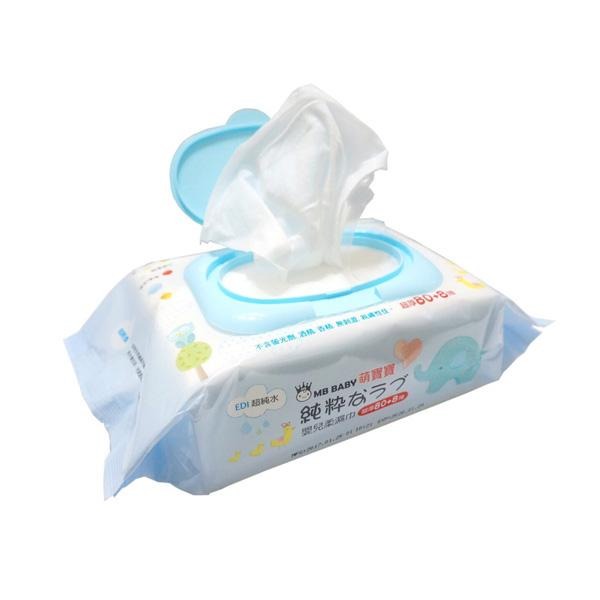 【免運】MB BABY 萌寶寶 - 嬰兒柔濕巾  超厚型80+8抽 (箱購)-細節圖2