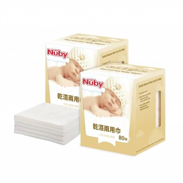 Nuby - 乾濕兩用巾-80抽-細節圖2