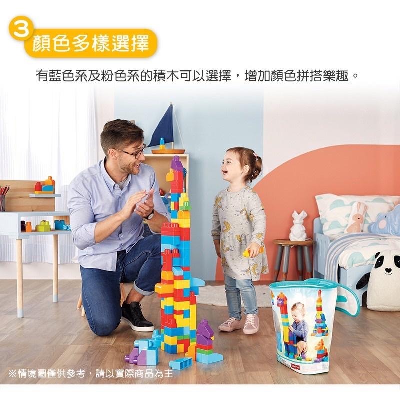 加贈兩小袋積木Fisher-Price 費雪美高 80片積木袋 (2色選擇)-細節圖4