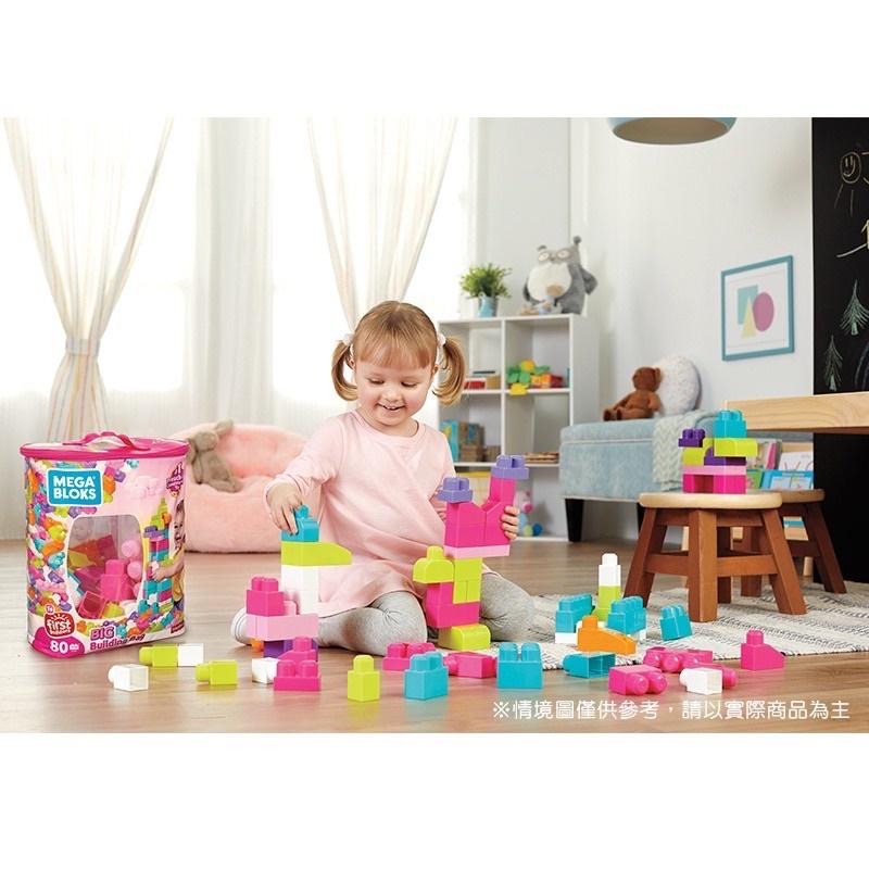 加贈兩小袋積木Fisher-Price 費雪美高 80片積木袋 (2色選擇)-細節圖5