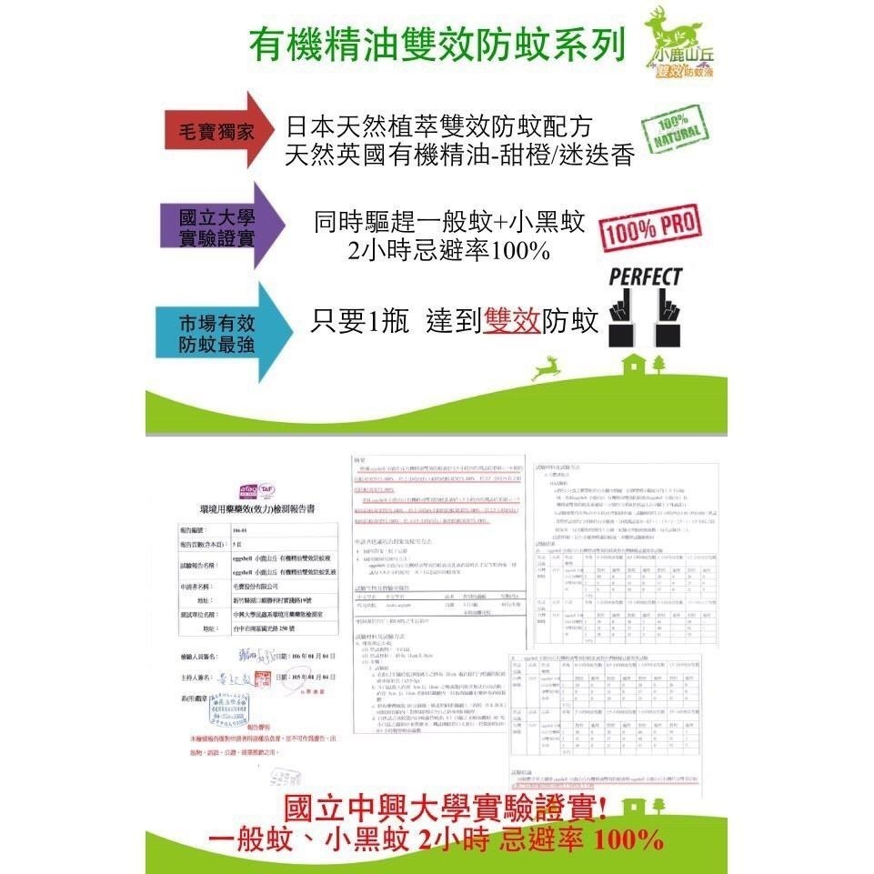 限時特價 小鹿山丘 有機精油雙效防蚊液/甜橙/迷迭香120g/防蚊貼片12枚/防蚊乳液60g/舒緩凝-細節圖6