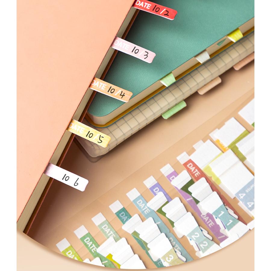 馬卡龍復古小清新標籤貼紙 索引貼 標籤 留言 記事 標籤指示貼 2款-細節圖3