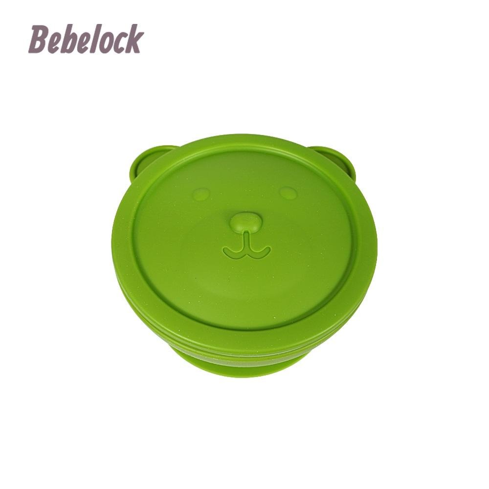 BeBeLock 韓國 吸盤碗(附蓋)200ml 3色-細節圖5