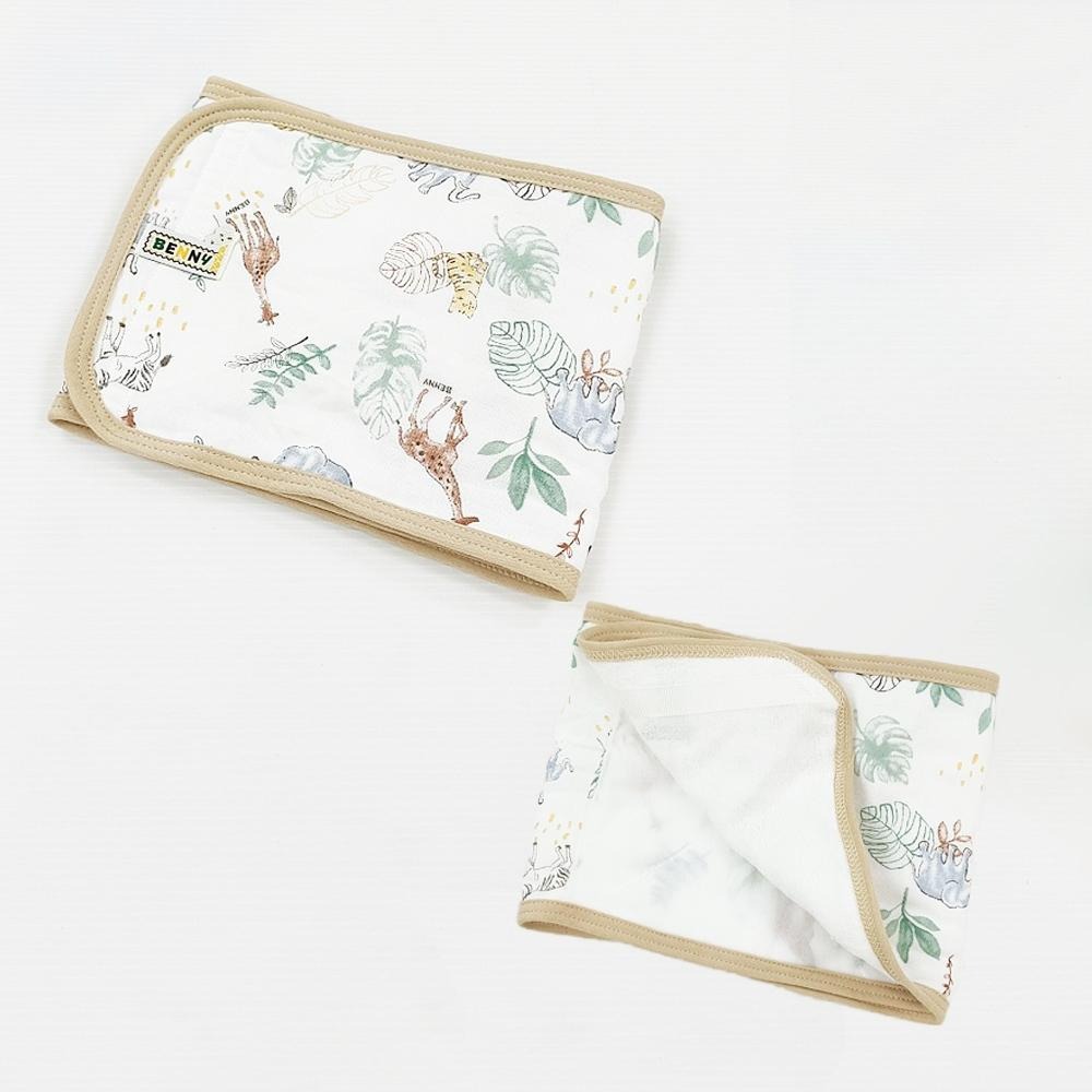 BENNY 奇幻雨林紗布系列 肚圍/手帕/澡巾/手套 台灣製造-細節圖2