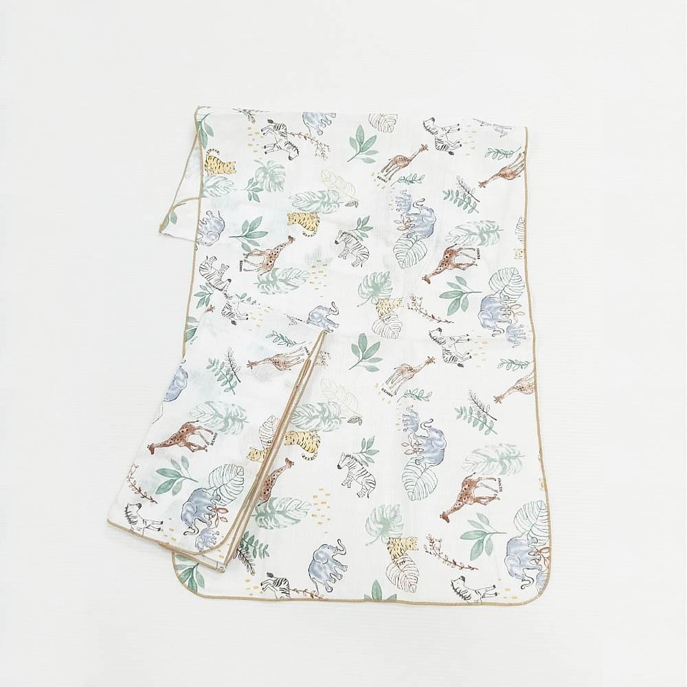 BENNY 奇幻雨林紗布系列 肚圍/手帕/澡巾/手套 台灣製造-細節圖4