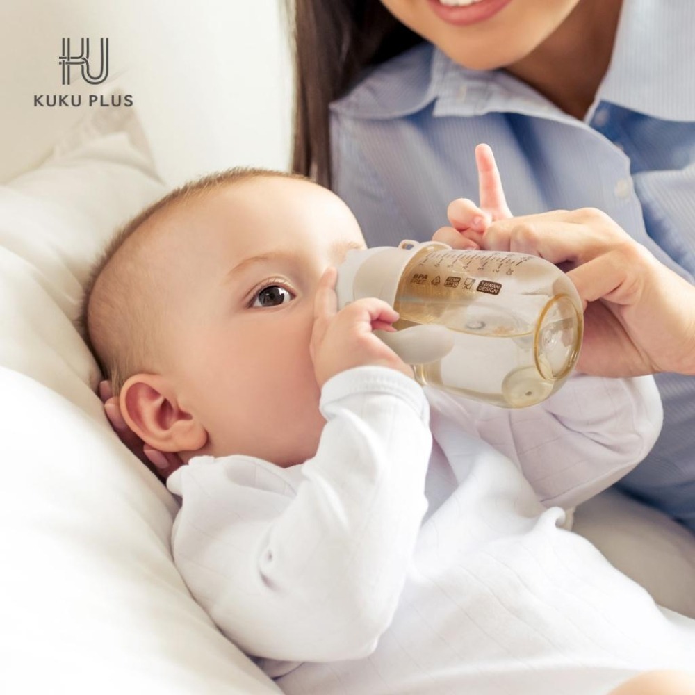 新品上市 KUKU PLUS 纯真之瞳寛口PPSU系列奶瓶 成長奶瓶/ 訓練杯/ 把手奶瓶-細節圖8