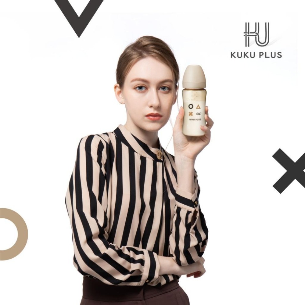 新品上市 KUKU PLUS 纯真之瞳寛口PPSU系列奶瓶 成長奶瓶/ 訓練杯/ 把手奶瓶-細節圖2