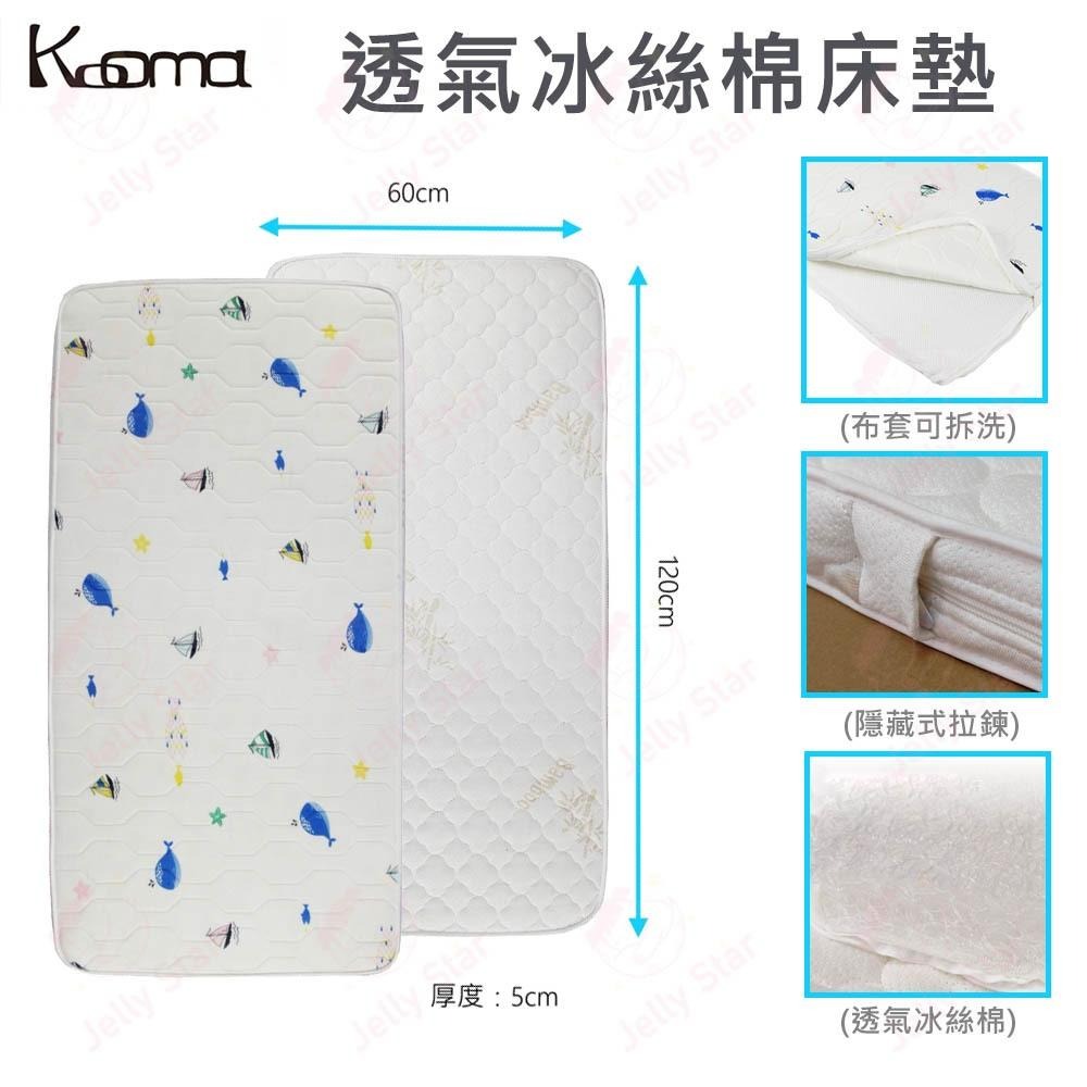 Kooma歐式櫸木嬰兒中床 / 透氣冰絲棉冬夏兩用嬰兒床墊-中床墊-細節圖2