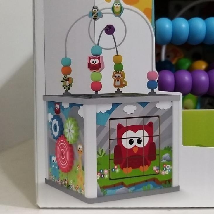 【築夢花世界】-COSTCO 好市多代購 J’adore 動物園多功能木製益智遊戲盒-細節圖4