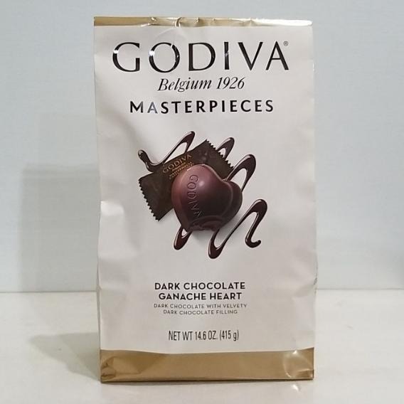 【築夢花世界】-COSTCO 好市多代購 GODIVA 情人節首選 歌帝梵 心型黑巧克力 (含餡) 415公克-拆賣-細節圖3